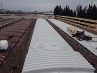 Lavorazione nuova copertura post rimozione eternit Cantiere Fratelli Sartori